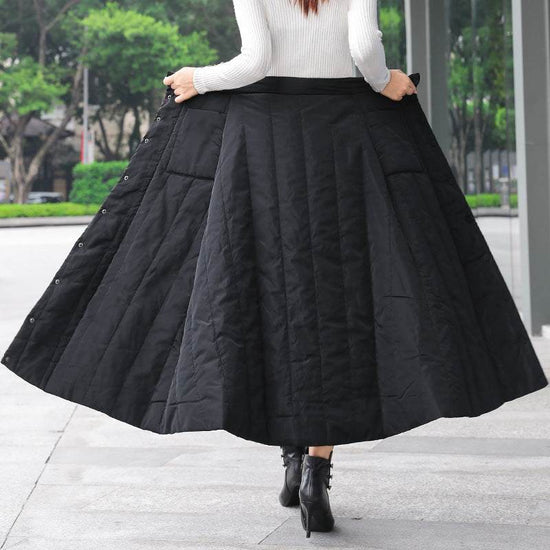Down midi skirt