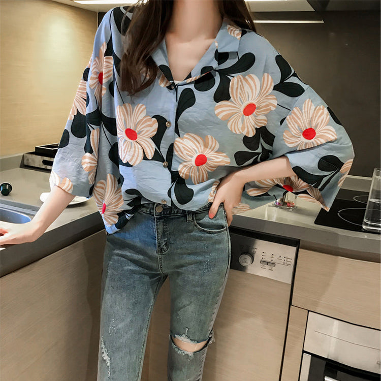 Loose Western Style Blouse