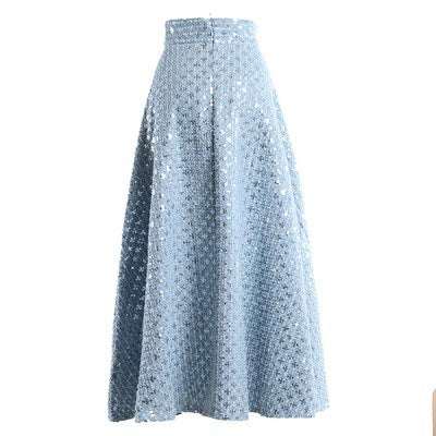 Mid-length Embroidered Sequins