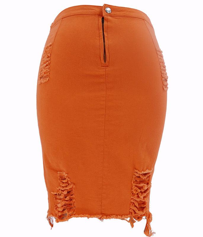 Hole bag hip skirt