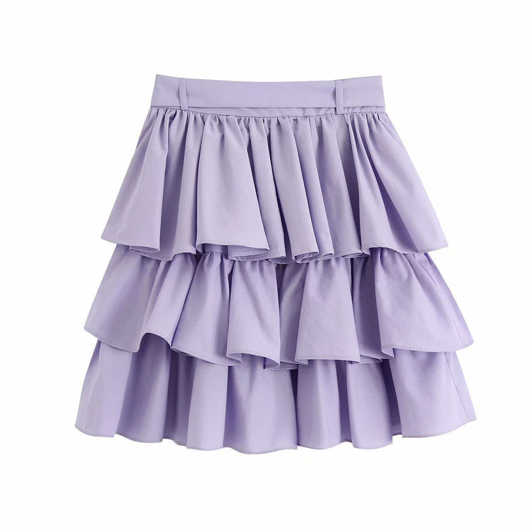 Layered mini skirt