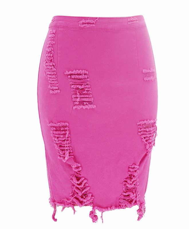 Hole bag hip skirt