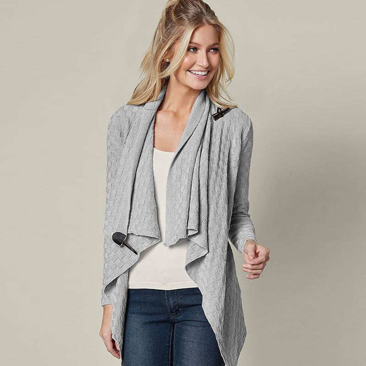 Oversized knitted cardigan
