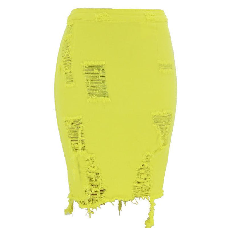 Hole bag hip skirt