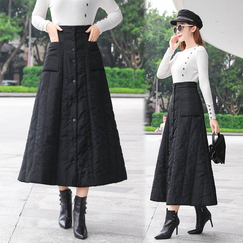 Down midi skirt