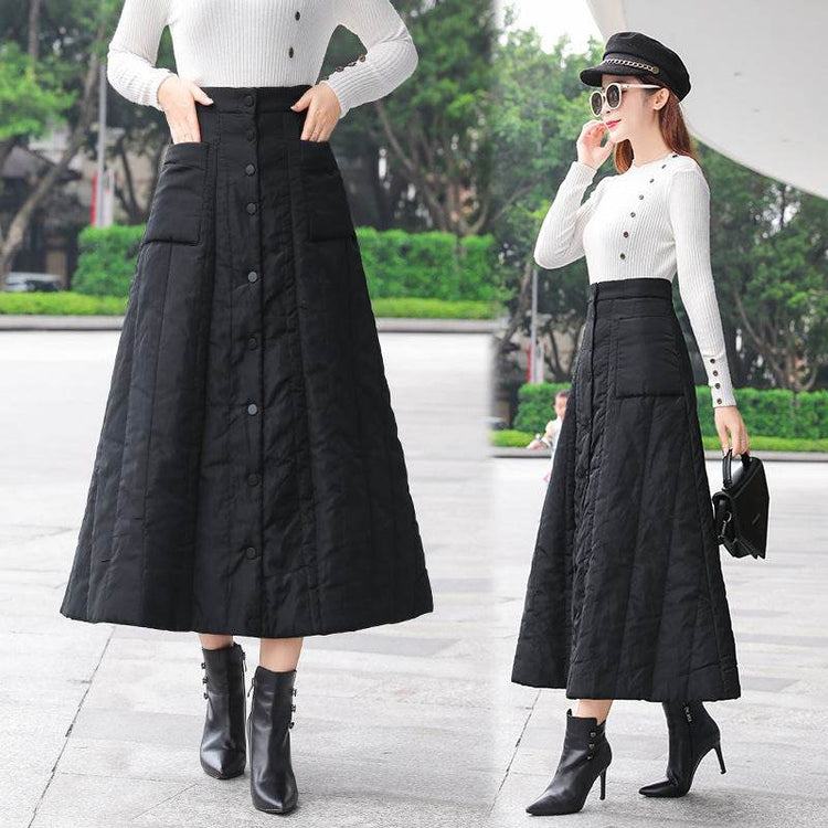 Down midi skirt