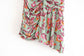 Printed pleated mini skirt
