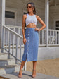 Button Irregular Slit