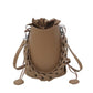 Trendy Fashion Net Red Bucket Bag Niche Design Diagonal Cross Ocean Shoulder Bag Casual Female Bag