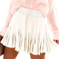 High waist pleated skirt