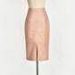 Slim leather high waist
