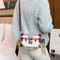 New Style One Shoulder Cross Body Female Foreign Style Graffiti Printed Box Bag