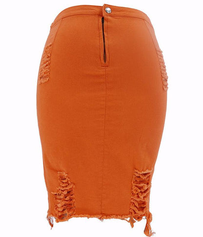 Hole bag hip skirt