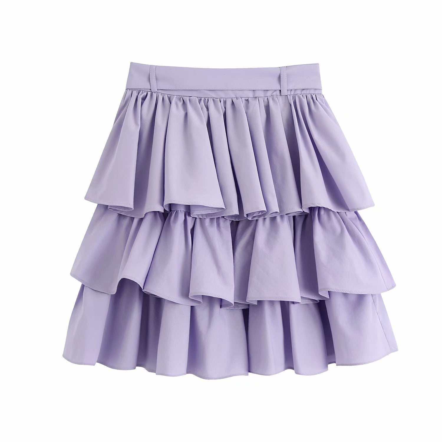 Layered mini skirt