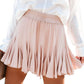 High waist pleated skirt