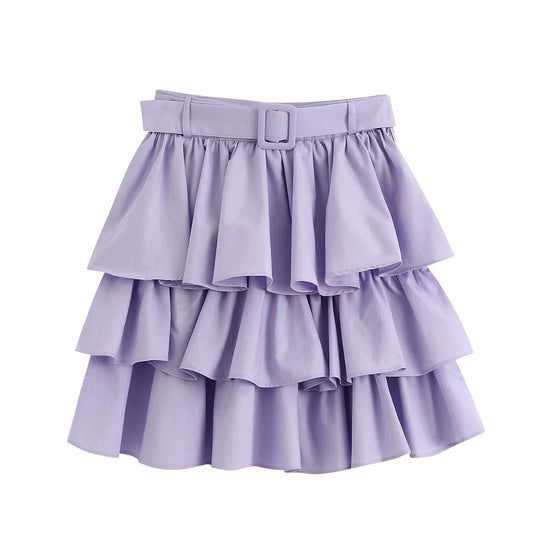 Layered mini skirt