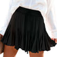 High waist pleated skirt