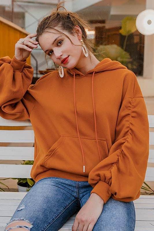 Pumpkin Color Pleated