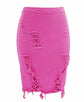 Hole bag hip skirt