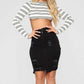 Hole bag hip skirt