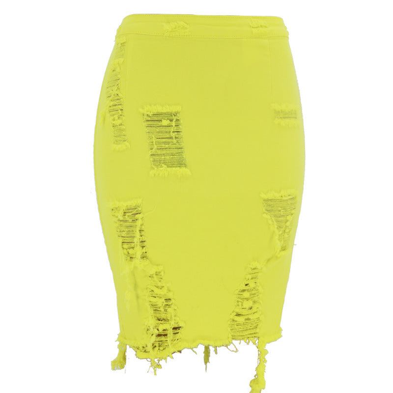 Hole bag hip skirt