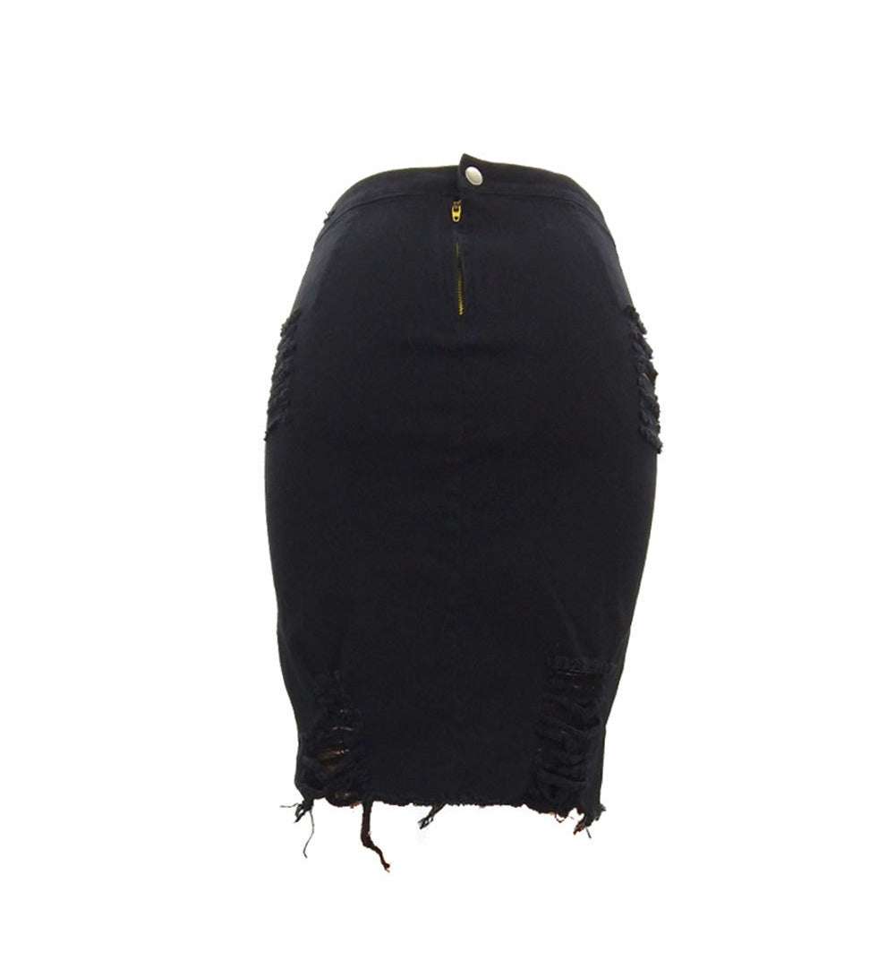 Hole bag hip skirt