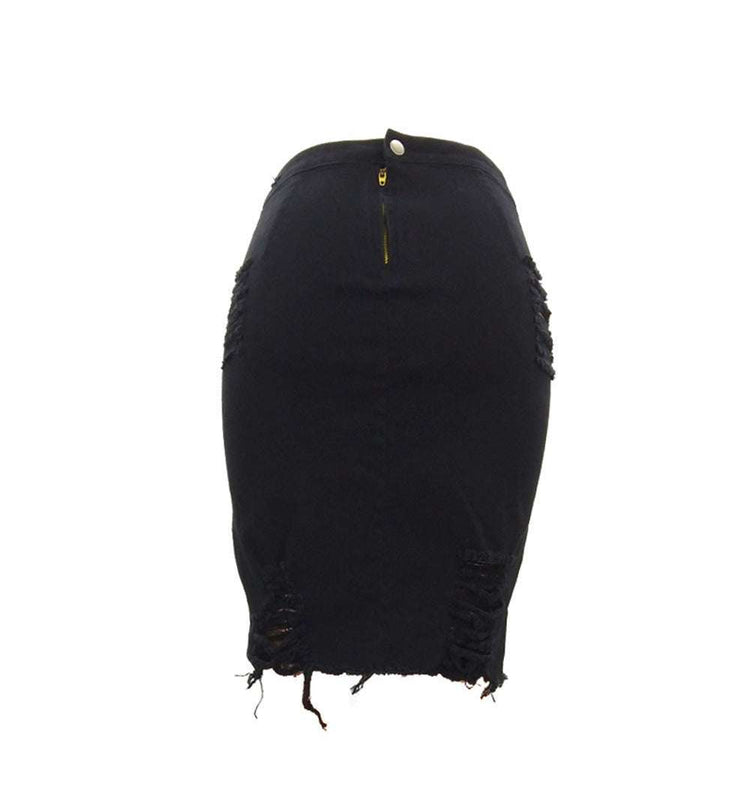 Hole bag hip skirt