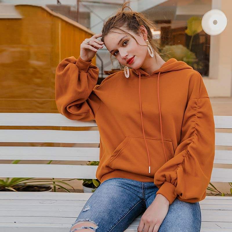 Pumpkin Color Pleated