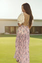 Floral Chiffon Cocktail Dress