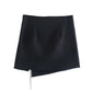 Artificial Gemstone Fringed Mini Skirt